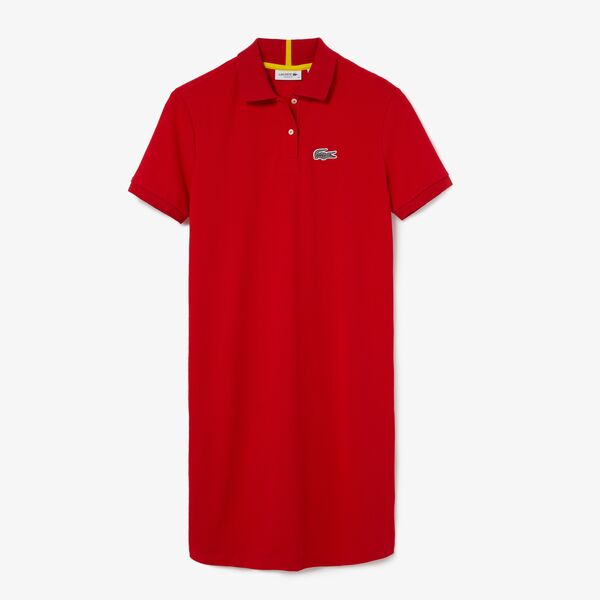 Shop The Latest Collection Of Outlet - Lacoste Womenã¢¬¢S Lacoste X National Geographic Cotton Pique Polo Shirt Dress - Ef5905 In Lebanon