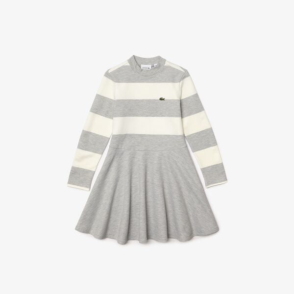 Girls' Striped Knit Turtleneck Sweater-Ej6878