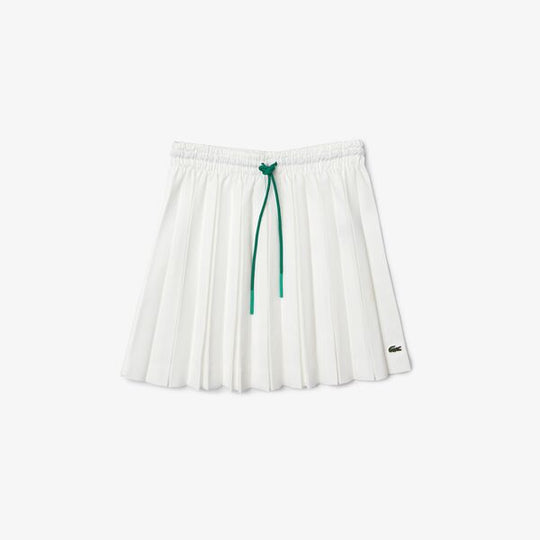 Shop The Latest Collection Of Lacoste Womens Lacoste L!Ve Heritage Short Pleated Drawstring Skirt  - Jf2504 In Lebanon