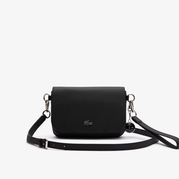 Shop The Latest Collection Of Lacoste Women'S Daily Classic Coated Pique Canvas Flap Shoulder Bag - Nf2894Dc In Lebanon