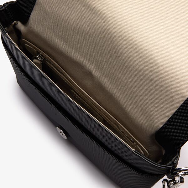 Women's daily classic coated pique canvas flap shoulder bag Clearance