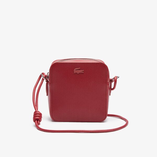Shop The Latest Collection Of Lacoste Women'S Chantaco Small Matte Pique Leather Square Shoulder Bag - Nf3213Ce In Lebanon