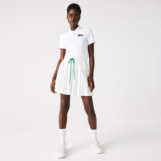 Womens Lacoste Made In France Two-Ply Cotton Pique Polo Shirt  - Pf1190 - MYHOLDAL LEBANON