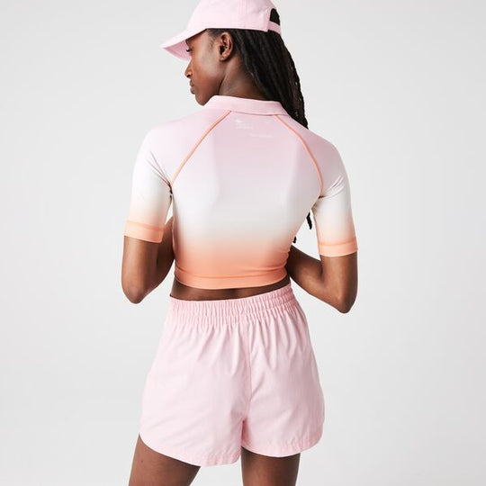 Womens Lacoste Sport Summer Pack Short Gradient And Stretch Polo Shirt  - Pf5743