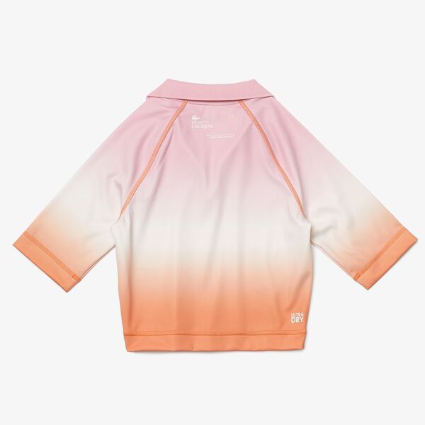 Womens Lacoste Sport Summer Pack Short Gradient And Stretch Polo Shirt  - Pf5743
