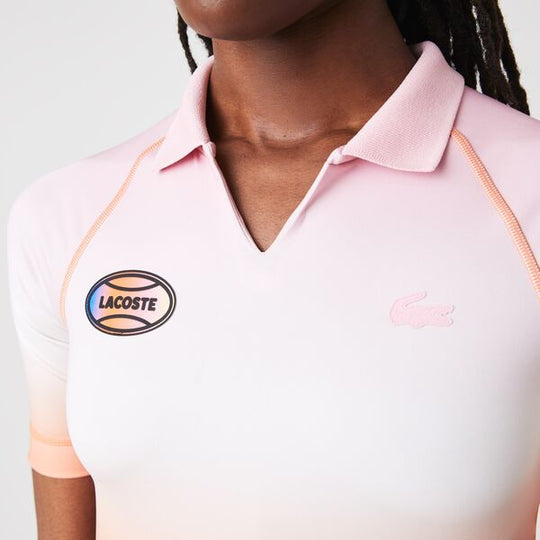 Womens Lacoste Sport Summer Pack Short Gradient And Stretch Polo Shirt  - Pf5743