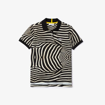 Shop The Latest Collection Of Outlet - Lacoste Womens Lacoste X National Geographic Animal Print Pique Polo Shirt - Pf5903 In Lebanon
