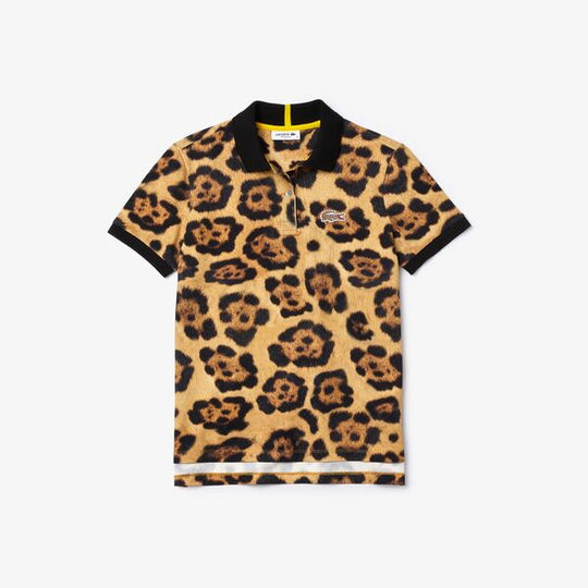 Womens Lacoste X National Geographic Animal Print Pique Polo Shirt - Pf5903 - MYHOLDAL LEBANON
