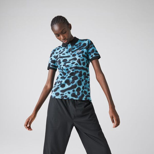Womens Lacoste X National Geographic Animal Print Pique Polo Shirt - Pf5903 - MYHOLDAL LEBANON