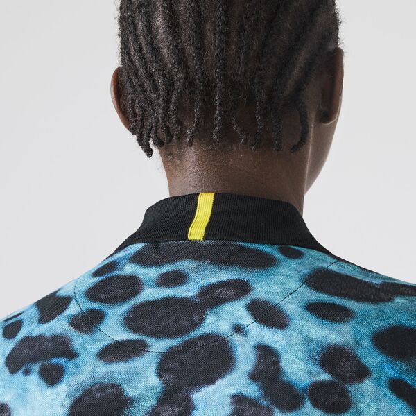 Womens Lacoste X National Geographic Animal Print Pique Polo Shirt - Pf5903 - MYHOLDAL LEBANON