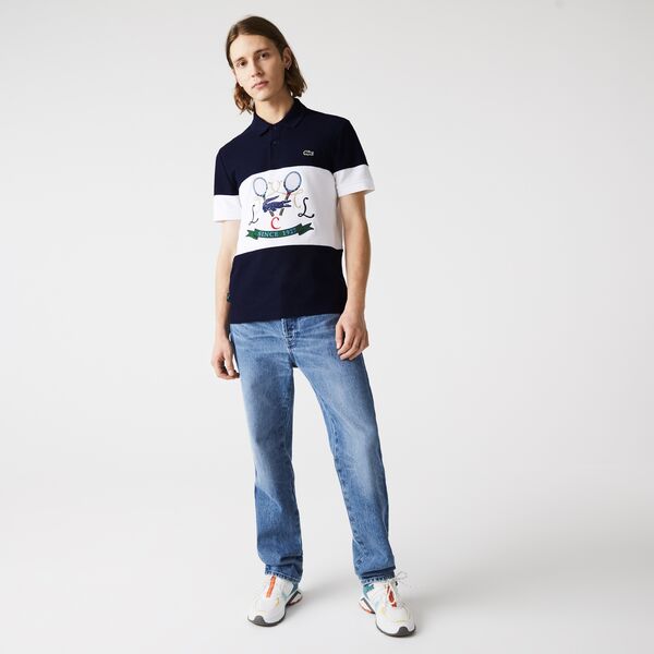 Mens Lacoste Regular Fit Tennis Embroidery Cotton Polo Shirt  - Ph2098