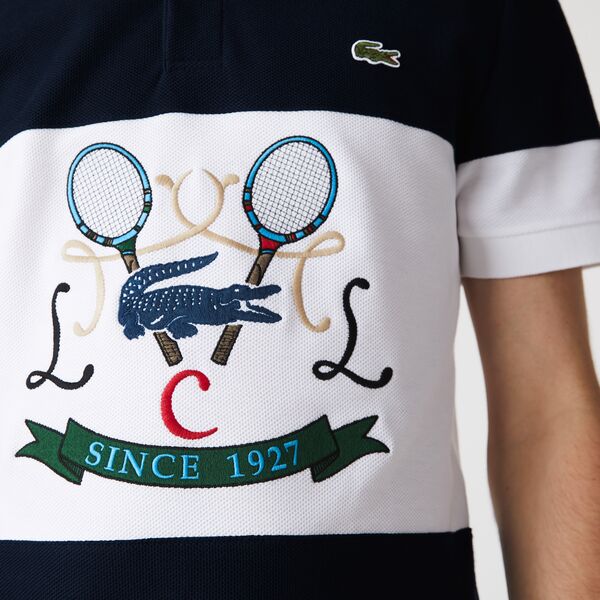 Mens Lacoste Regular Fit Tennis Embroidery Cotton Polo Shirt  - Ph2098