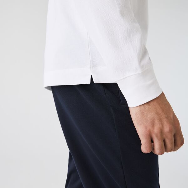 Smart Paris Long-Sleeve Stretch Cotton Pique Polo Shirt - Ph2481