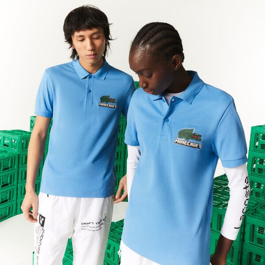 Unisex Lacoste X Minecraft Classic Fit Organic Cotton Polo Shirt  - Ph5026