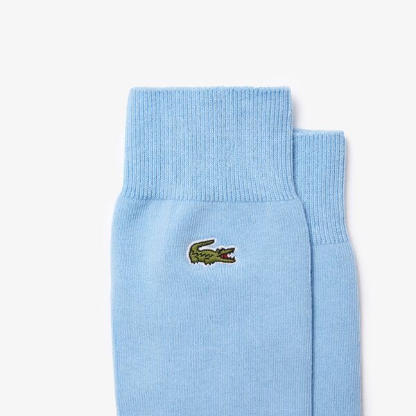 Men's Embroidered Crocodile Cotton Blend Socks - Ra7805