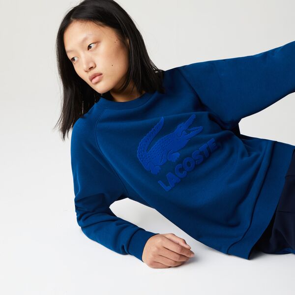 Women's Printed Fleece Sweatshirt - Sf5640