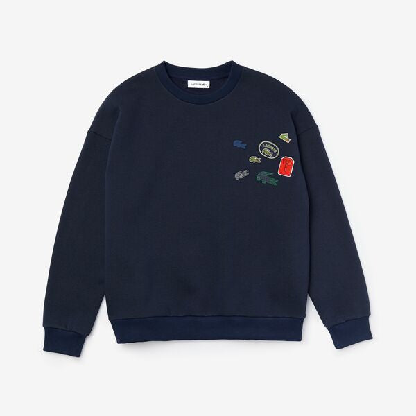 Womens Crew Neck Badge Fleece Sweatshirt - Sf6501 - MYHOLDAL LEBANON