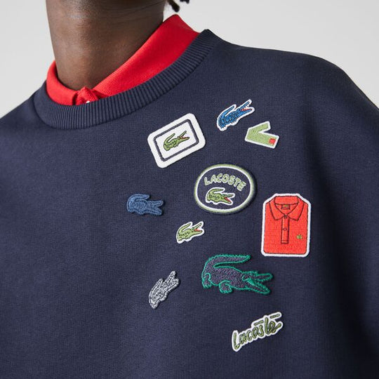 Womens Crew Neck Badge Fleece Sweatshirt - Sf6501 - MYHOLDAL LEBANON