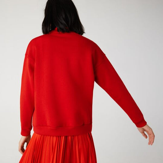 Womens Crew Neck Badge Fleece Sweatshirt - Sf6501 - MYHOLDAL LEBANON