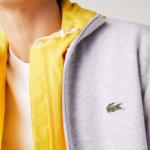 Men's Lacoste Sport Cotton Blend Fleece Zip Sweatshirt-Sh1559