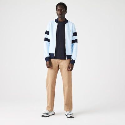 Men's Heritage Teddy Style Zippered Cotton Blend Sweatshirt-Sh7393