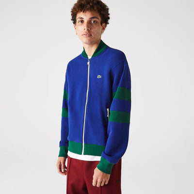 Men's Heritage Teddy Style Zippered Cotton Blend Sweatshirt-Sh7393