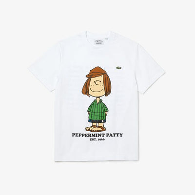Men'S Lacoste X Peanuts Crew Neck Organic Cotton T-Shirt-Th7741