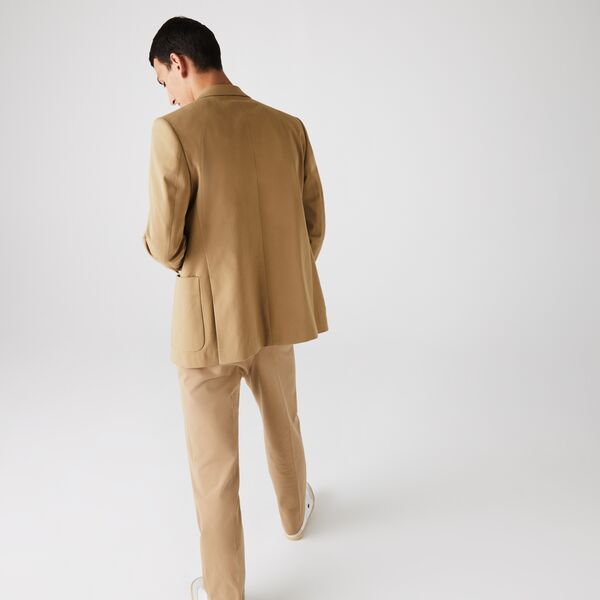 Men's Stretch Buttoned Straight Fit Cotton Blazer - Vh3494 - MYHOLDAL LEBANON