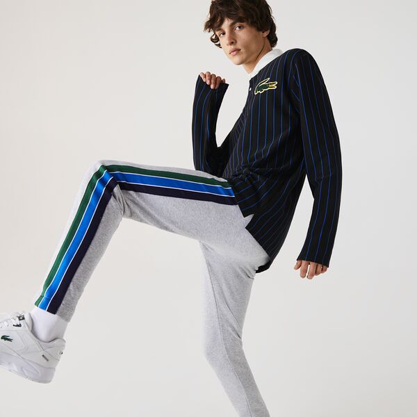 Mens Lacoste Sport Contrast Band Cotton Jogging Pants - Xh1515