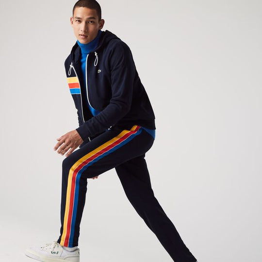 Mens Lacoste Sport Contrast Band Cotton Jogging Pants - Xh1515