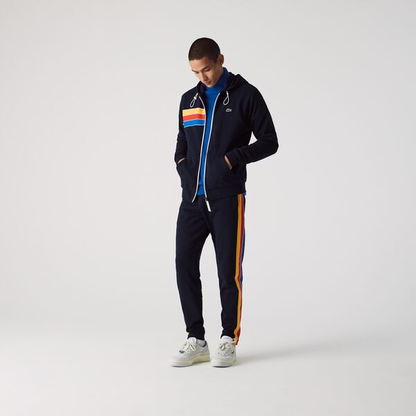 Mens Lacoste Sport Contrast Band Cotton Jogging Pants - Xh1515