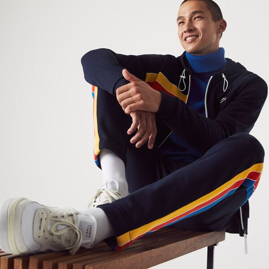 Mens Lacoste Sport Contrast Band Cotton Jogging Pants - Xh1515