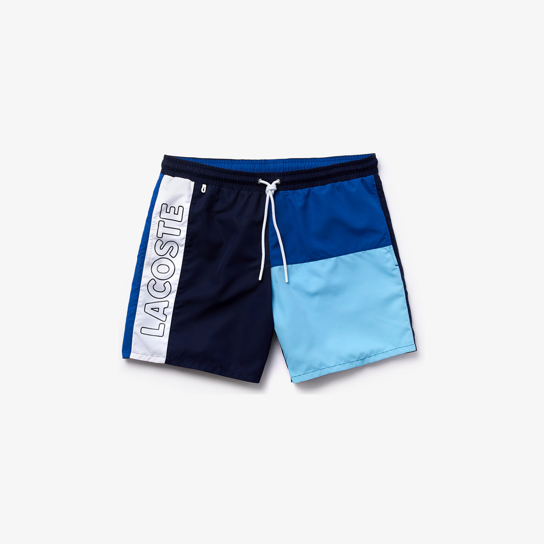 Shop The Latest Collection Of Lacoste Mens Colourblocked Light Quick-Dry Swim Shorts - Mh6276 In Lebanon