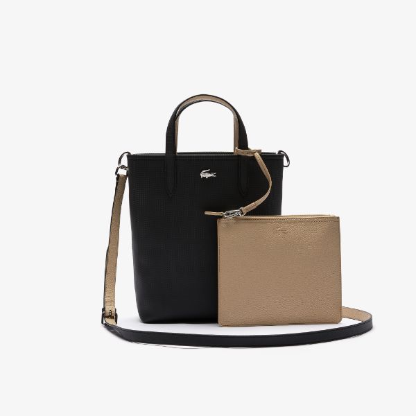 Shop The Latest Collection Of Lacoste Women'S Anna Reversible Coated Canvas Tote Bag - Nf2991Aa In Lebanon