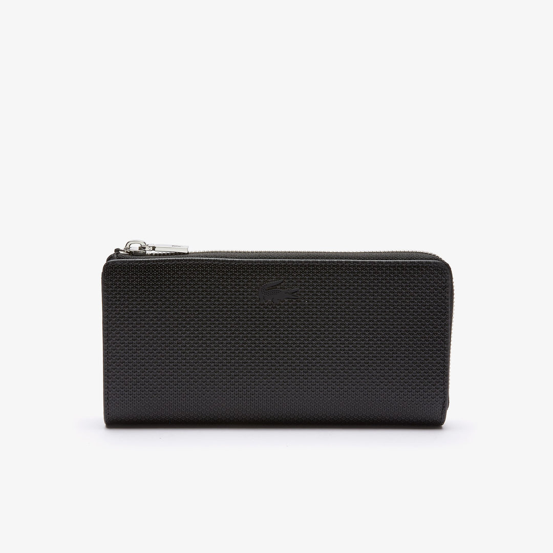 Shop The Latest Collection Of Lacoste Unisex Chantaco Zippered Matte Piquã© Leather Wallet - Nf3580Kl In Lebanon