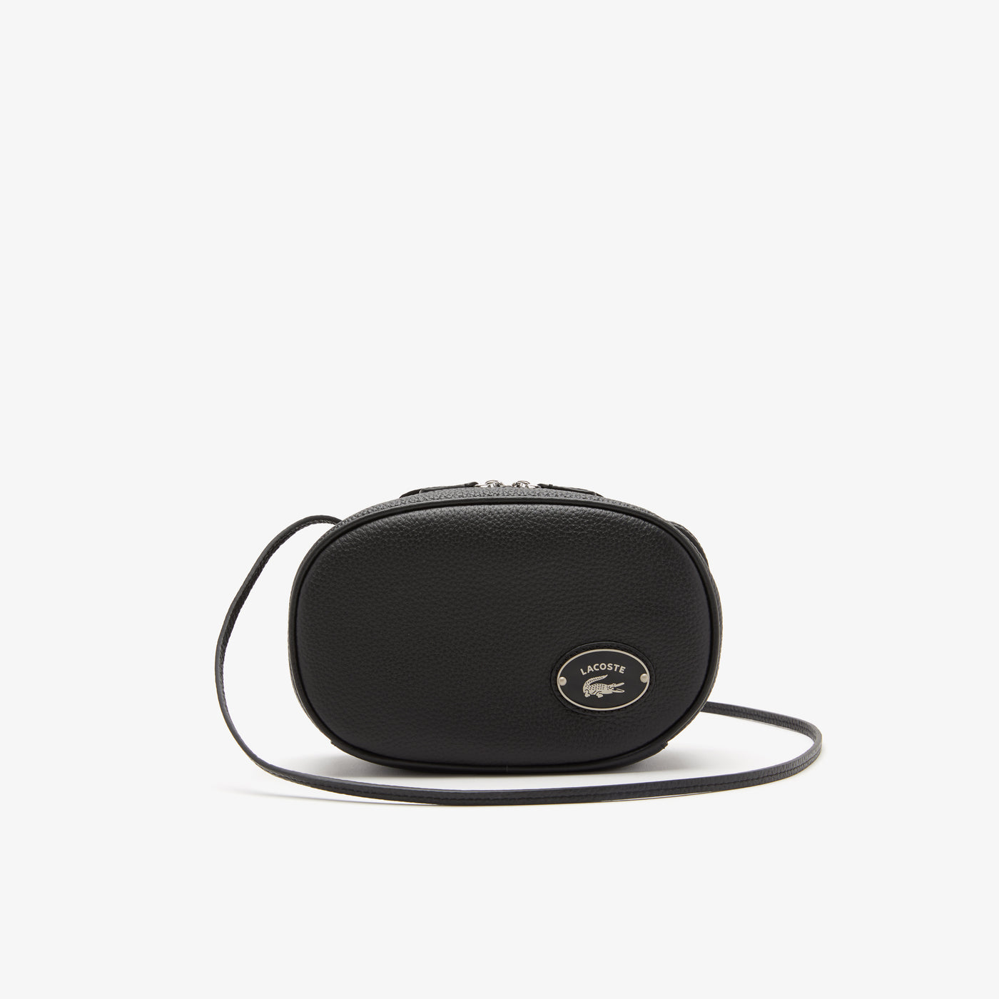 Shop The Latest Collection Of Lacoste Women'S Lacoste Small Oval Grained Leather Camera Bag - Nf3940Gz In Lebanon