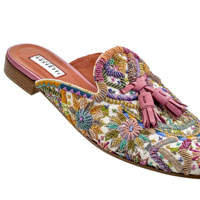EMBROIDERED MULE - 66631 - MyHoldal