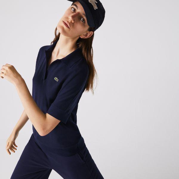 Women's Lacoste Flowy Pique Polo Shirt - Pf0504