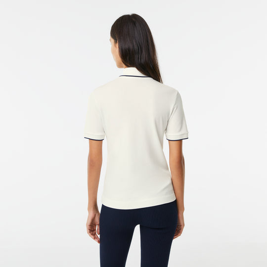 Women's Lacoste Slim Fit Striped Collar Flowy Piqué Polo - Pf9203