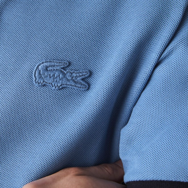 Men's Lacoste Loose Fit Textured Cotton Pique Polo Shirt - Ph0029