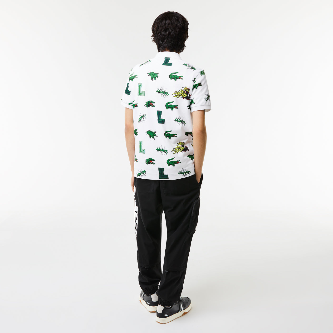 Men's Holiday Regular Fit Crocodile Print Polo Shirt - Ph1464