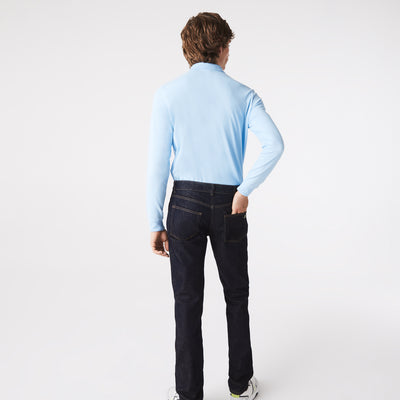 Smart Paris Long-sleeve Stretch Cotton Piqué Polo Shirt - Ph2481