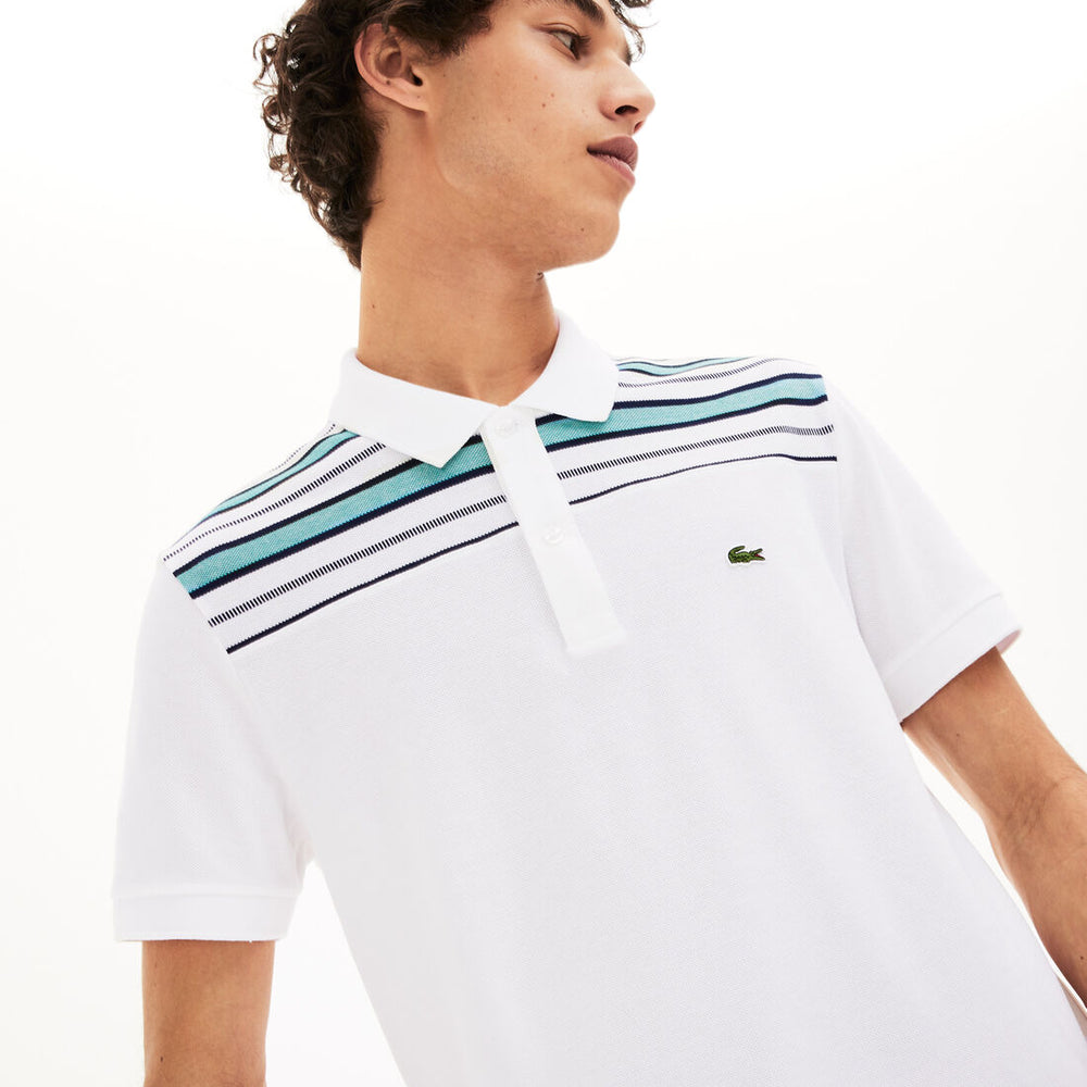 Men's Lacoste Striped Pane Polo Shirt - PH5101