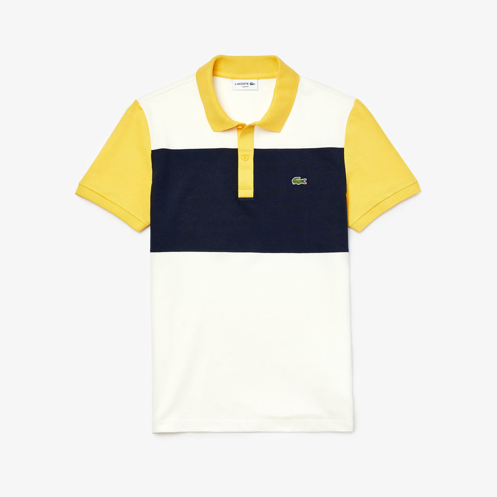 MEN'S LACOSTE STRETCH COLOURBLOCK POLO SHIRT - MyHoldal