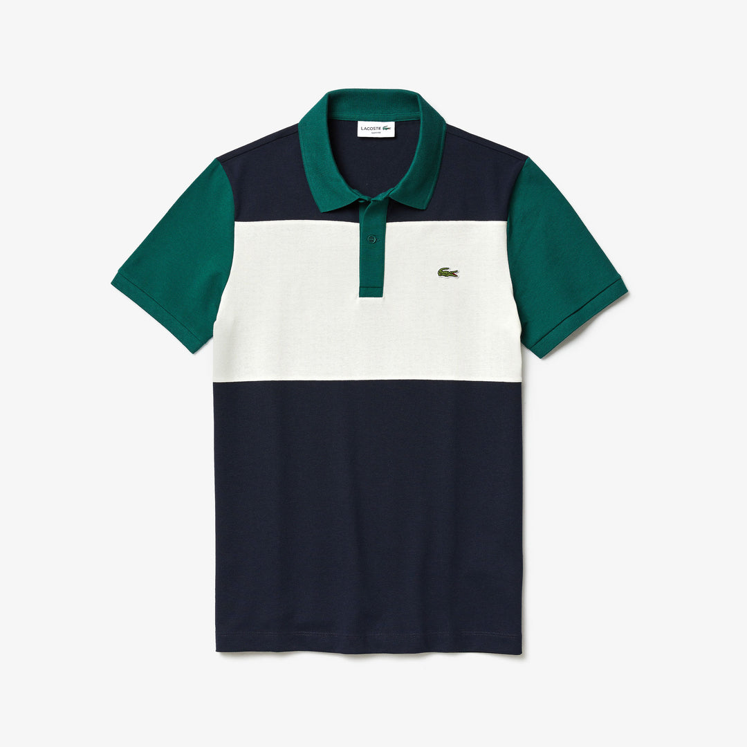 Shop The Latest Collection Of Outlet - Lacoste Mens Lacoste Stretch Colour Block Polo Shirt - Ph5142 In Lebanon