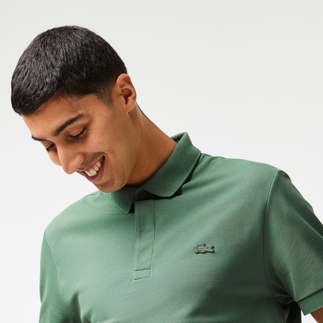 Men's Lacoste Paris Polo Shirt Regular Fit Stretch Cotton Pique - Ph5522