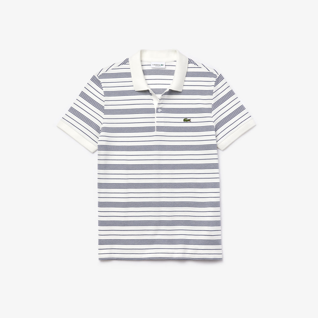 Shop The Latest Collection Of Outlet - Lacoste Men'S Lacoste Regular Fit Striped Cotton Pique Polo Shirt - Ph6785 In Lebanon
