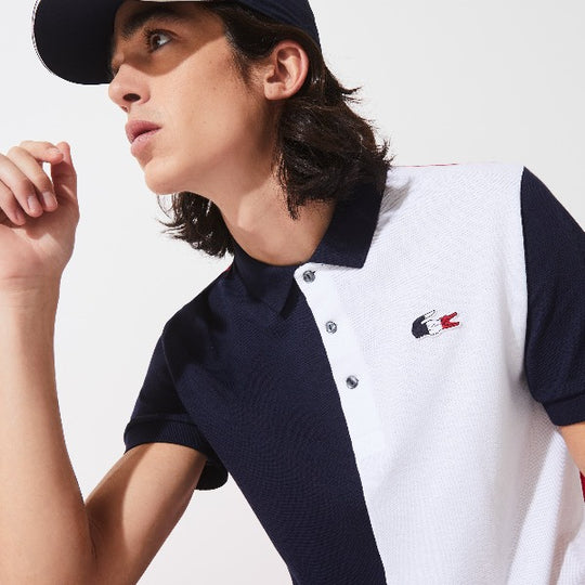 Men's Lacoste Sport Jeux Olympiques Two-Tone Cotton Polo Shirt - Ph7670