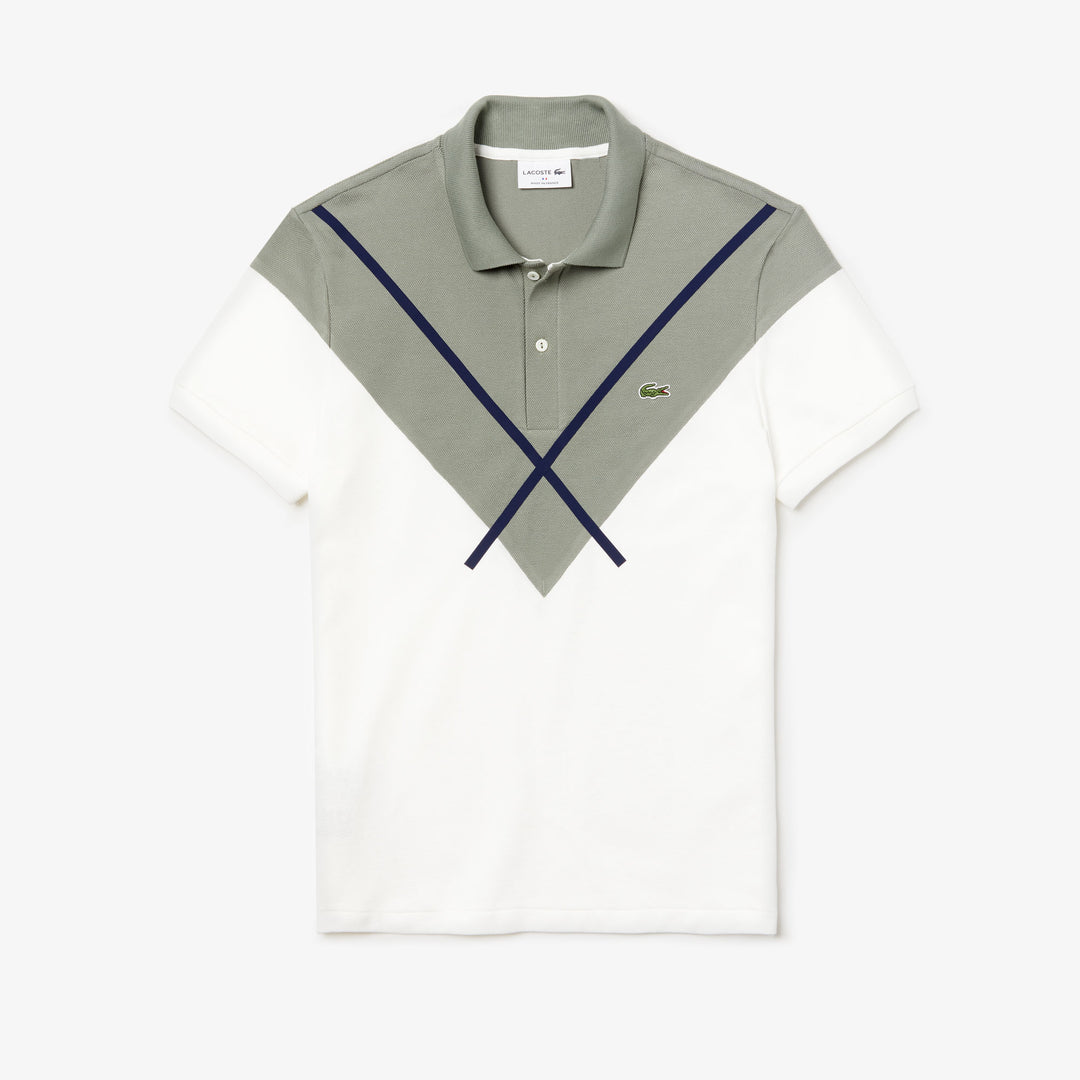 Shop The Latest Collection Of Outlet - Lacoste Men'S Made In France Regular Fit Jacquard Patterned Piquã© Polo Shirt - Ph8532 In Lebanon