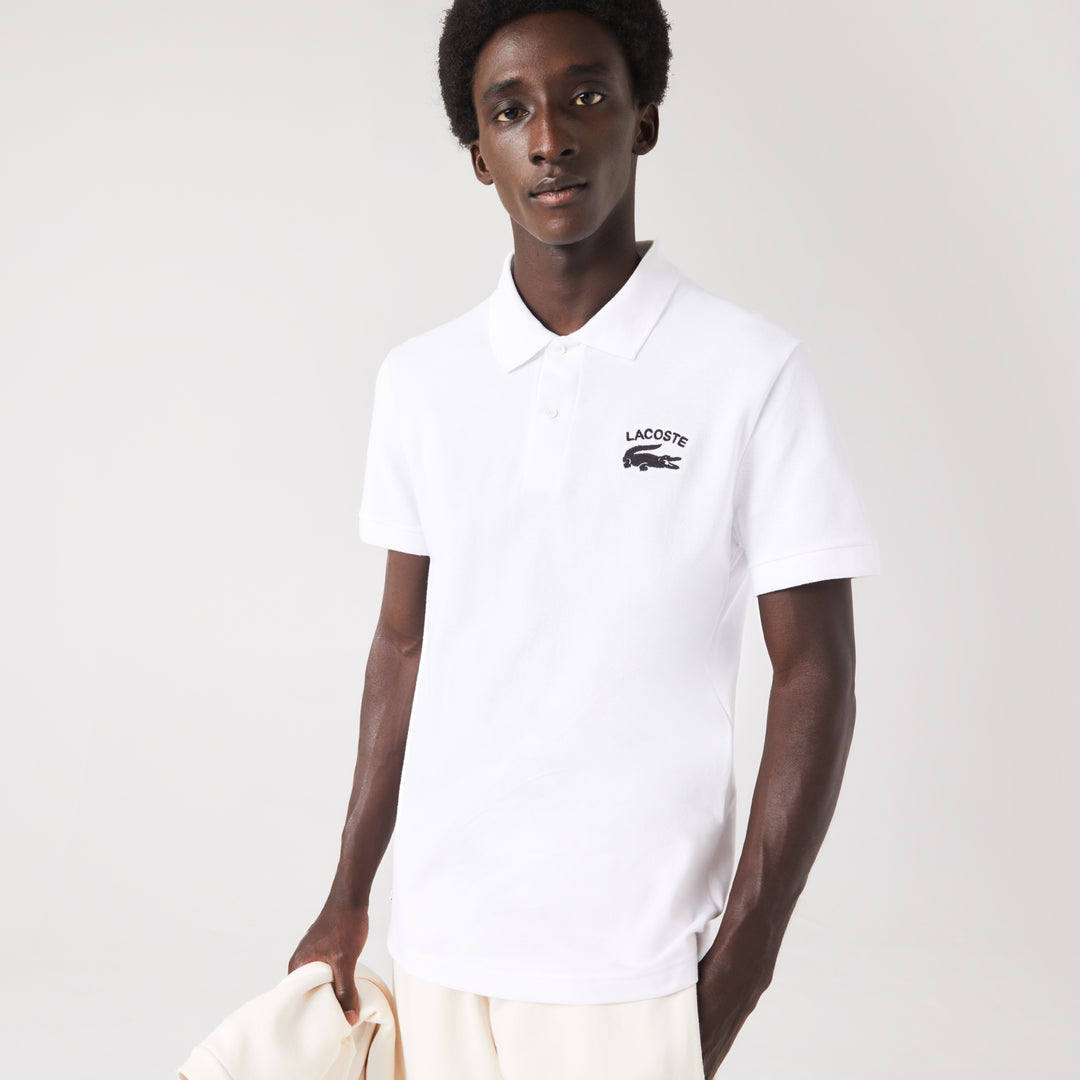 Men's Lacoste Branded Stretch Mini Piqué Polo - PH9535